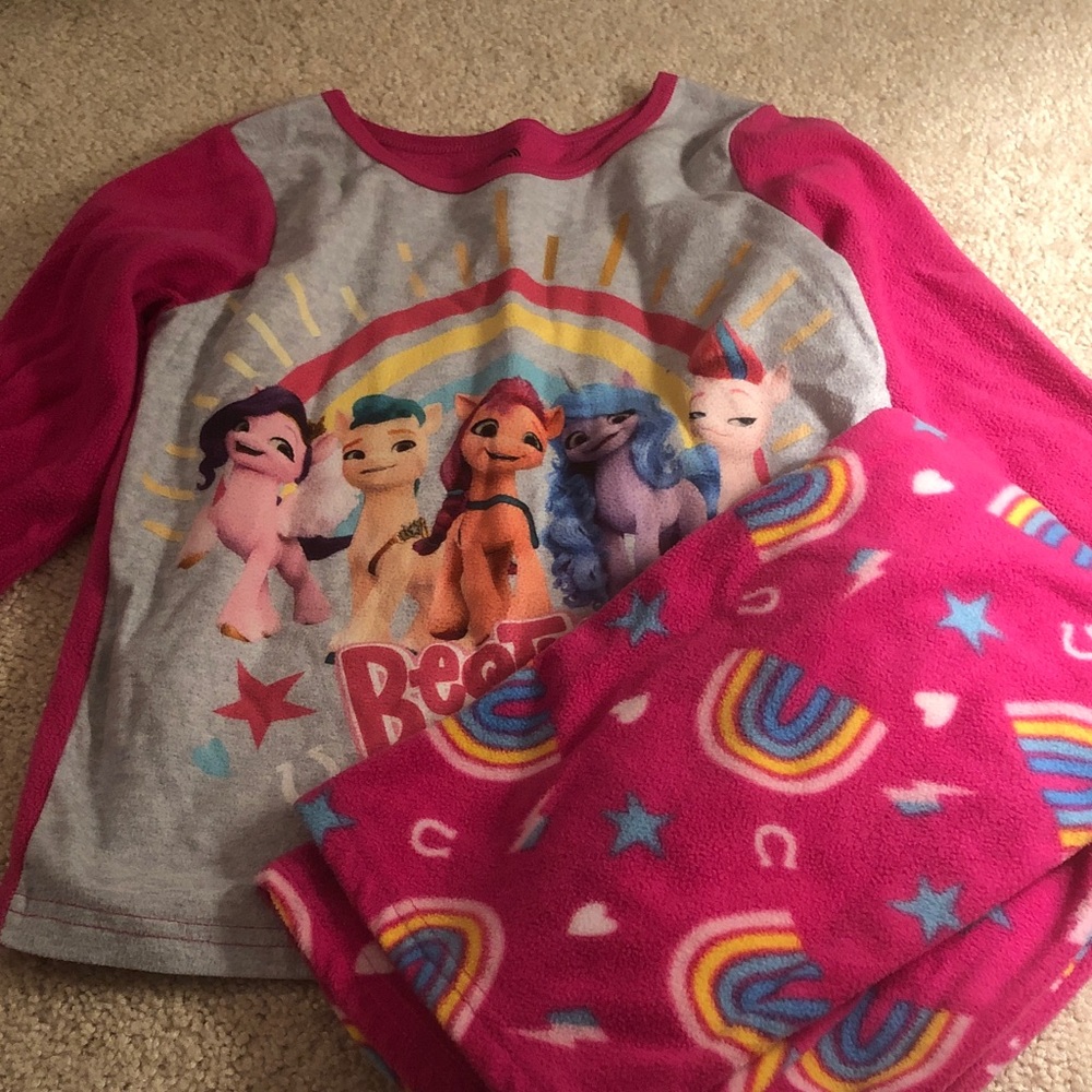 My Little Pony Pink and Gray Pajama Set